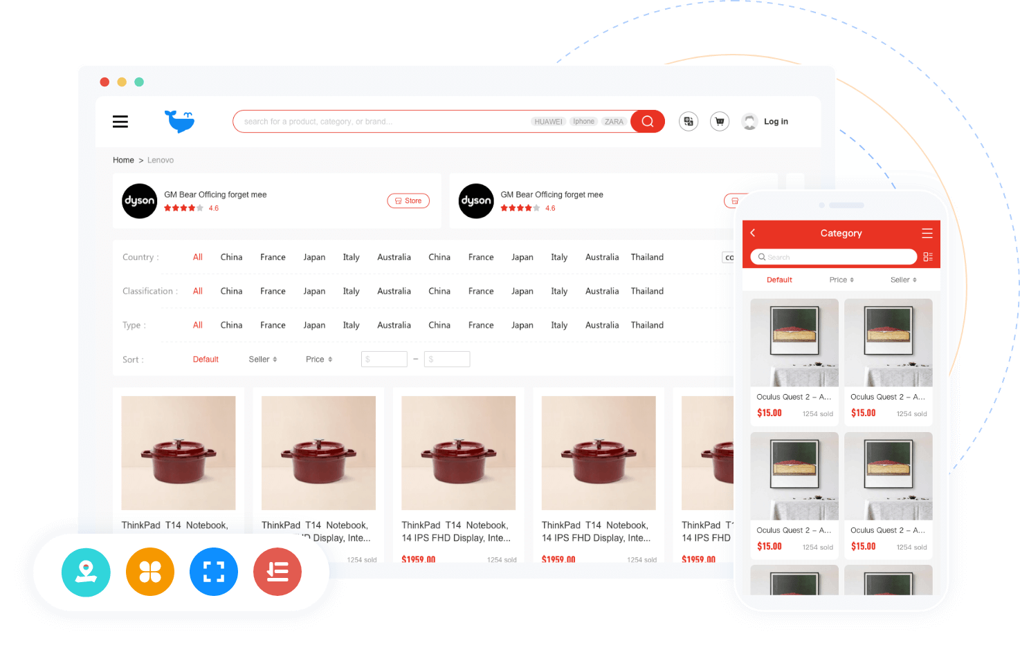 跨境電商商品列表